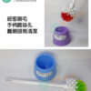 時尚 圓廁刷(附圓底座)台灣製造 顏色隨機出貨:圖片 3